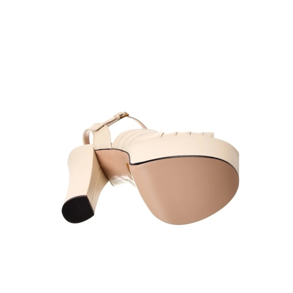Gucci Beige Platform Heels - Picture 2 of 7
